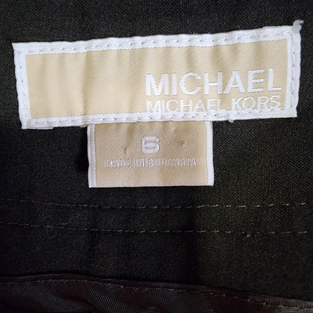 Michael Kors Cropped Cuffed Brown Trousers - 6